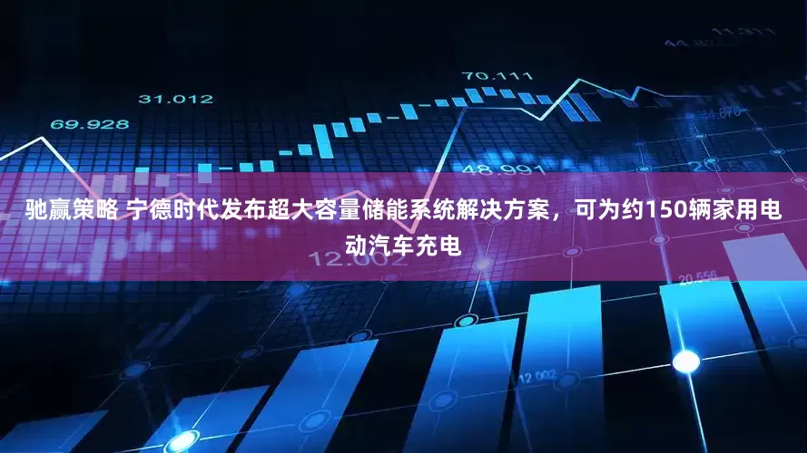驰赢策略 宁德时代发布超大容量储能系统解决方案，可为约150辆家用电动汽车充电