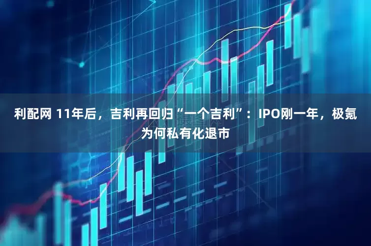 利配网 11年后，吉利再回归“一个吉利”：IPO刚一年，极氪为何私有化退市