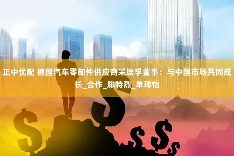 正中优配 德国汽车零部件供应商采埃孚董事：与中国市场共同成长_合作_腓特烈_单玮怡
